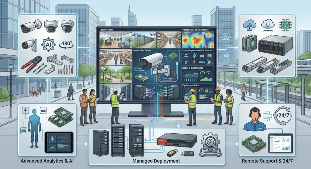 security camera setup