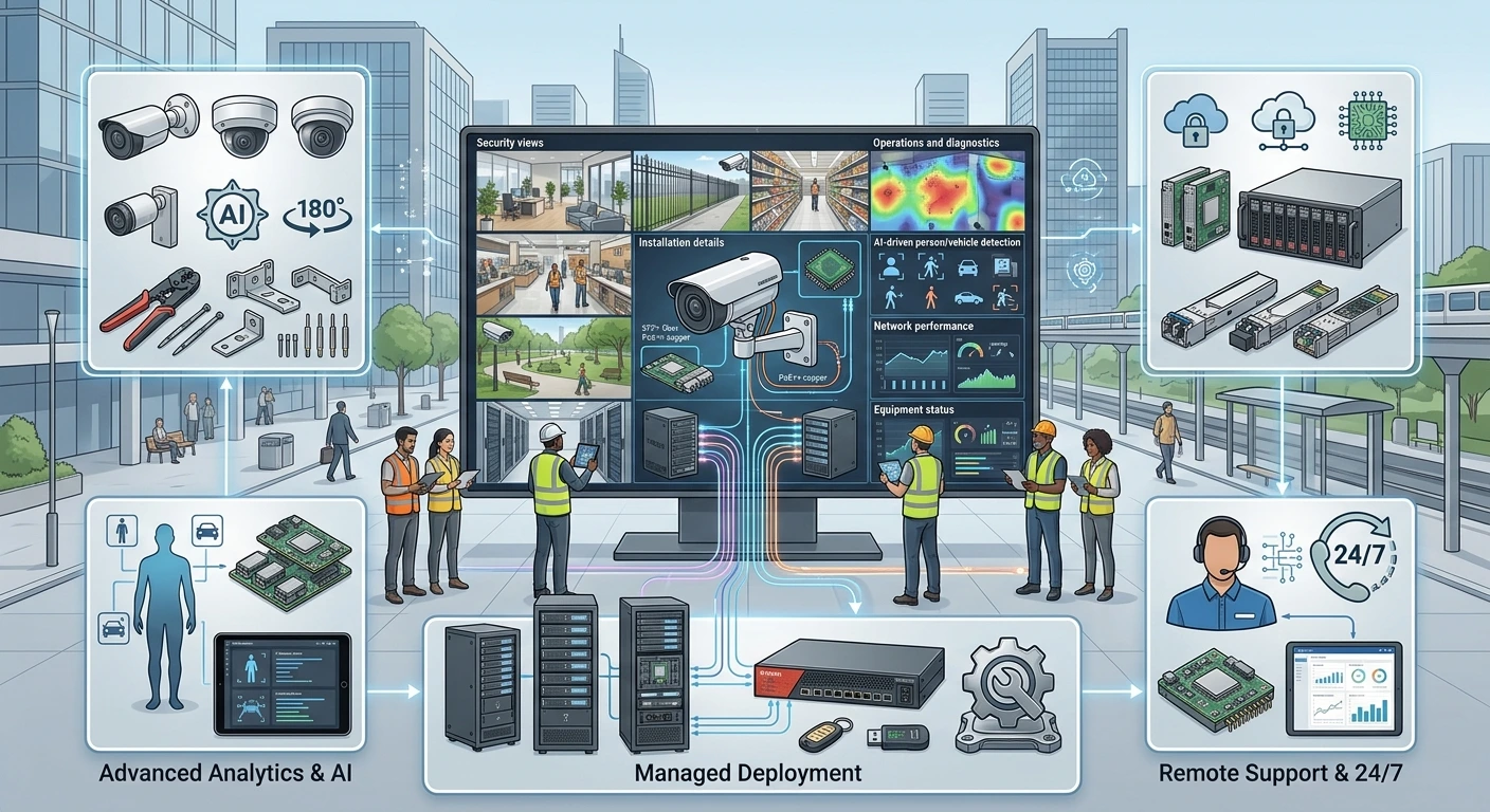 security camera setup