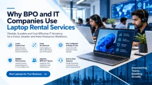 BPO and IT teams using laptop rental services for scalable business operations