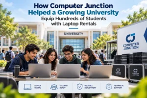 Computer Junction laptop rentals helping a university equip hundreds of students with laptops